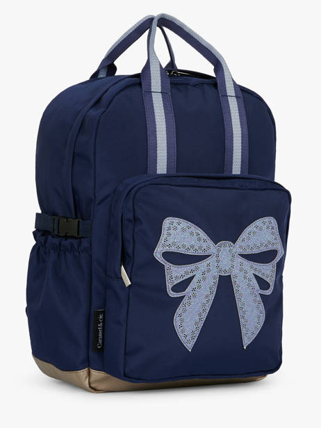 Rugzak 1 Compartiment Caramel et cie Blauw boheme FI ander zicht 2